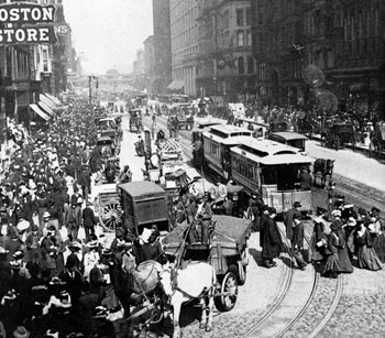 One of the busiest streets in the world--State Street, Chicago