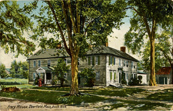 Postcard of the Frary House, Deerfield 